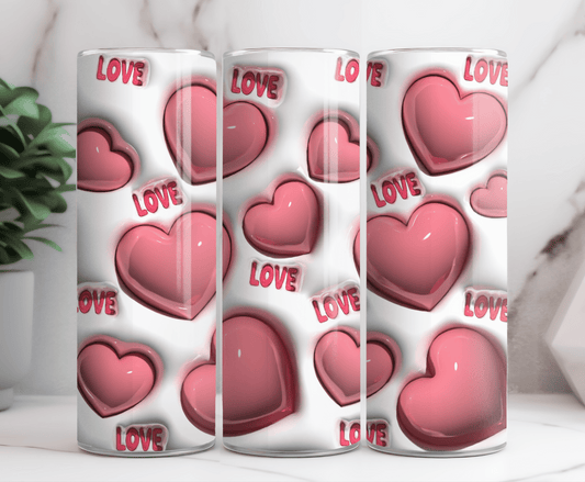 Love valentine 20 oz tumbler