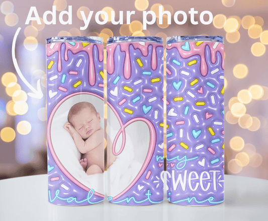 Adorable custom photo 20 oz tumbler