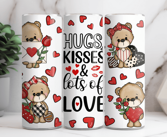 Bear valentine love 20 oz tumbler