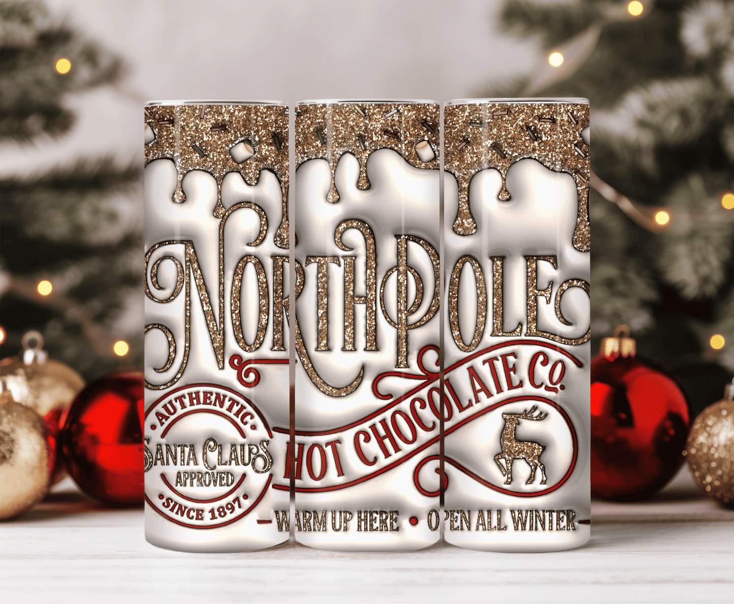 Northpole hot cocoa tumbler