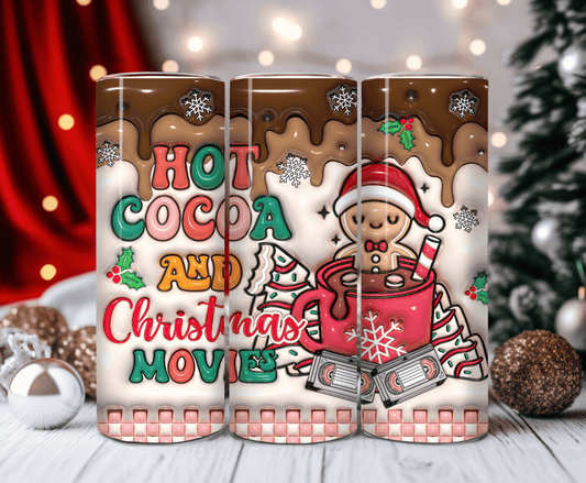 Hot cocoa christmas tumbler